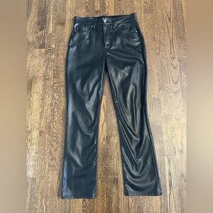 GAP Woman’s Faux Leather, Vintage Slim High Rise Pants,